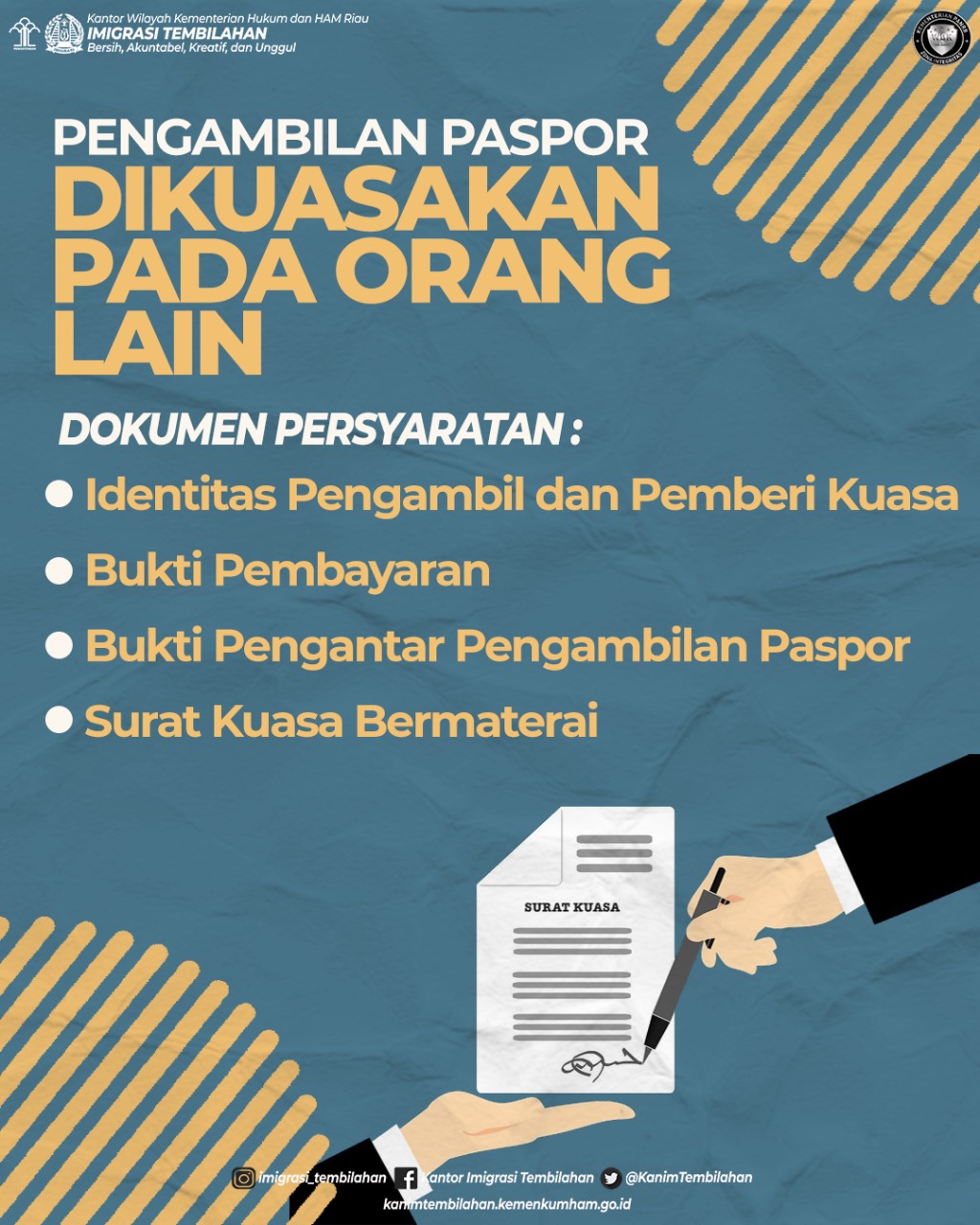 Persyaratan Pengambilan Paspor